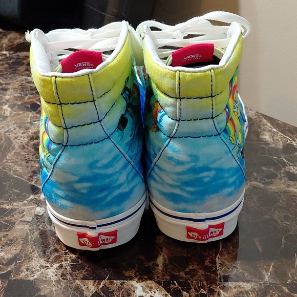 Vans Sk8 Hi Spongebob Imaginaaation Rainbow Mens 9.5 & Womens 11 High Top Shoes - Picture 4 of 13
